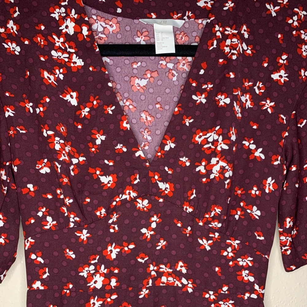 H&M High Low 1970s Style Maxi Dress - Picture 2 of 4